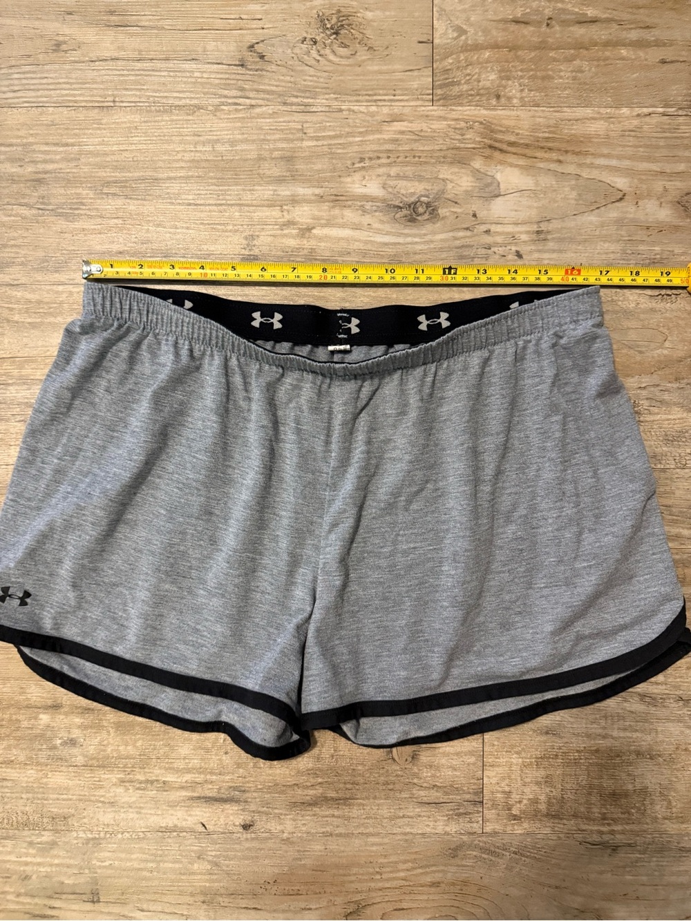Under Armour Gray Athletic Shorts with Black Trim - Picture 2 of 8